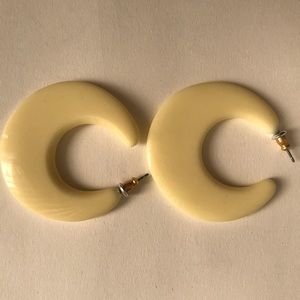 Yellow plastic hoops